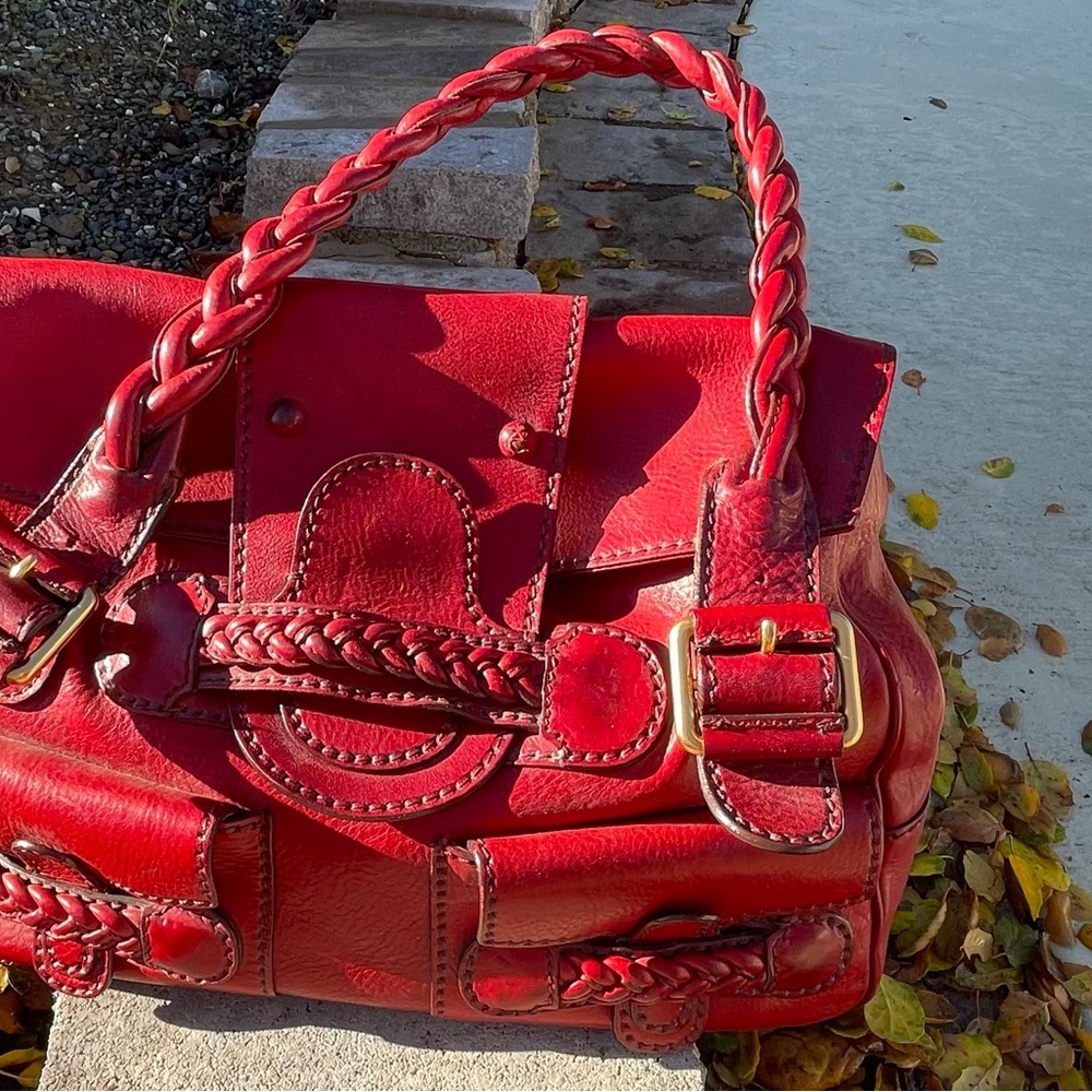💯 Authentic Red valentino histoire bag Like New